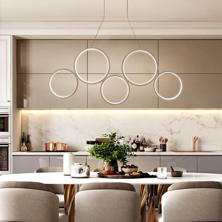 Inara - Vertical Rings Chandelier - Chandelier