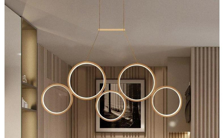 Inara - Vertical Rings Chandelier - Chandelier