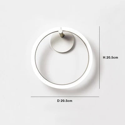 Individual Magnetic Rings Wall Sconce (2 rings) - Wall 