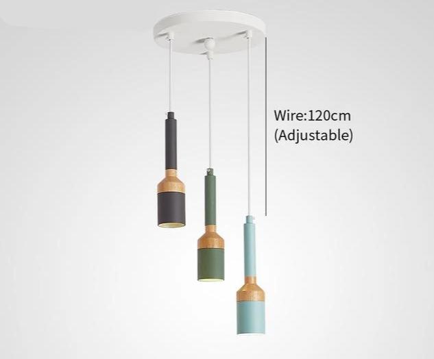 Jaivyn - Contemporary LED Pendant Lamp - 3 x Lamps Round 