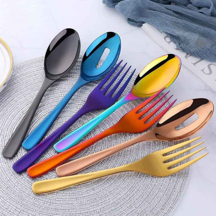 Large Salad Serving Stainless Steel Ladle - Cutlery Set