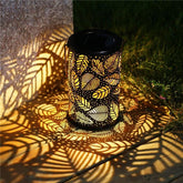 Leaves Shadow Cast Solar LED Garden Lantern - Solar Light