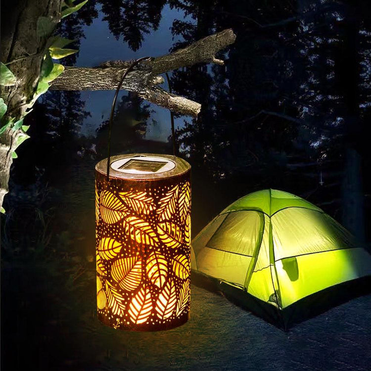 Leaves Shadow Cast Solar LED Garden Lantern - Solar Light