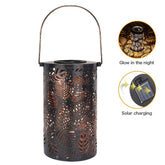 Leaves Shadow Cast Solar LED Garden Lantern - Solar Light