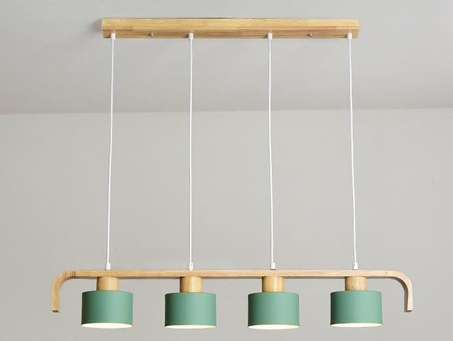 Linear Nordic LED Pendant Lamp - Green / 4 - Pendant Lamp