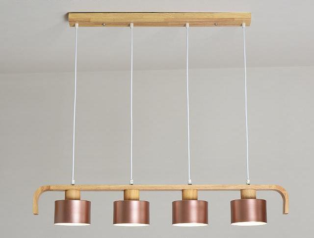 Linear Nordic LED Pendant Lamp - Rose Gold / 4 - Pendant 