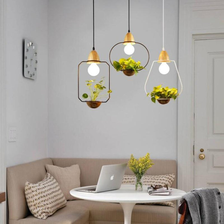 Lito - Contemporary Metal Planter Pendant Lamp - Pendant 