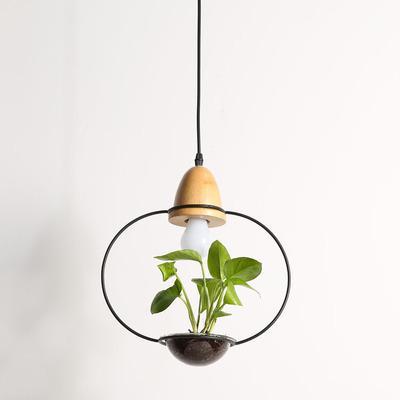 Lito - Contemporary Metal Planter Pendant Lamp - Round / 