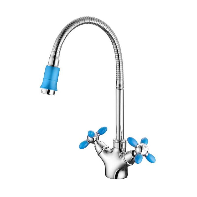 Long Arc Trendy Kitchen Faucet - Blue - Faucet