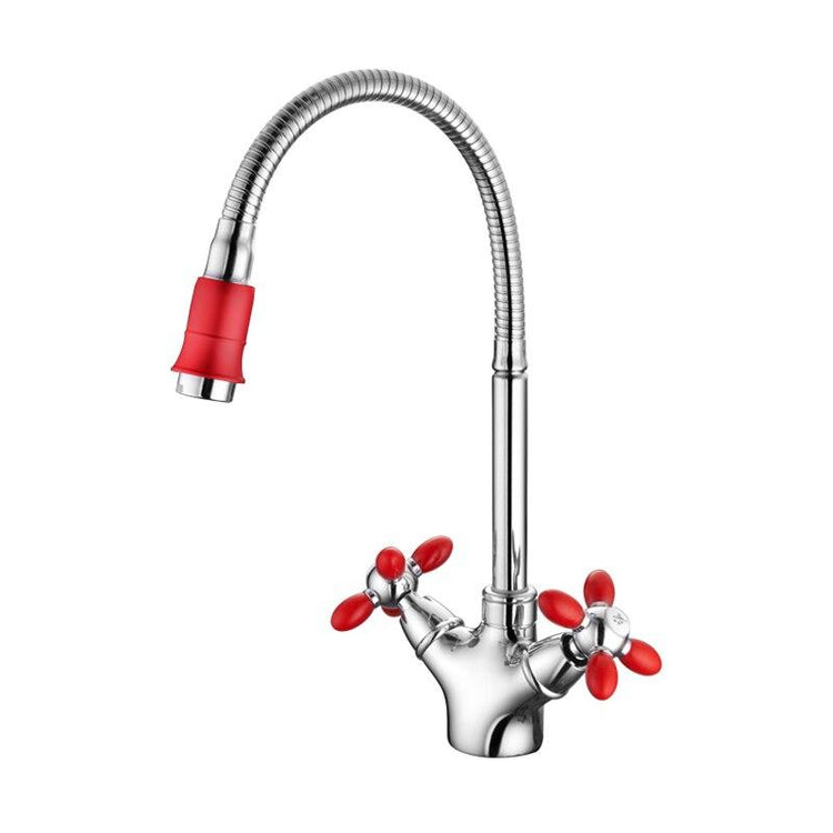 Long Arc Trendy Kitchen Faucet - Red - Faucet