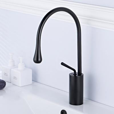 Long Loop Bathroom Kitchen faucet - Black / Small - 15 - 