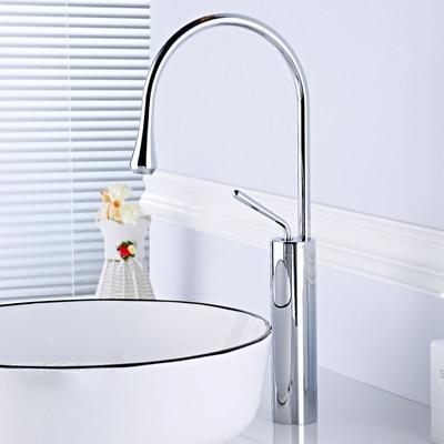 Long Loop Bathroom Kitchen faucet - Chrome / Large - 18 - 