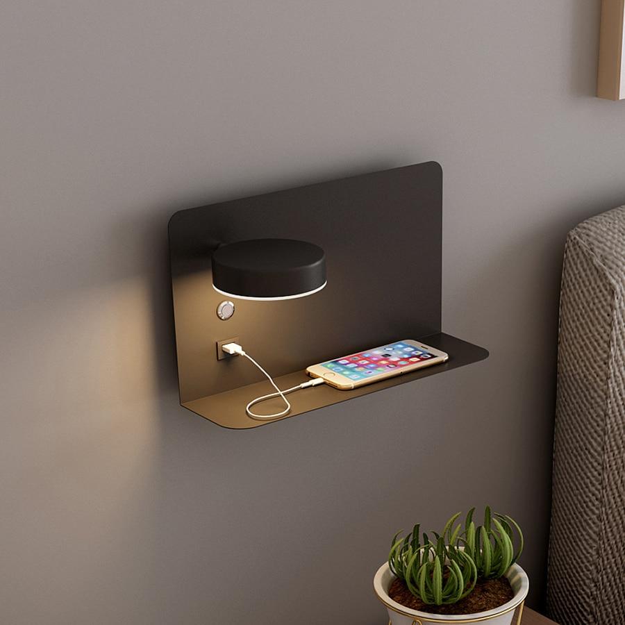 Lucia - Bedside Wall Lamp Stand with USB Charger - Wall 