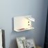 Lucia - Bedside Wall Lamp Stand with USB Charger - White - 