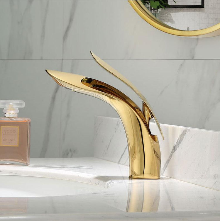 Luxury Curved Bathroom Faucet - Faucet