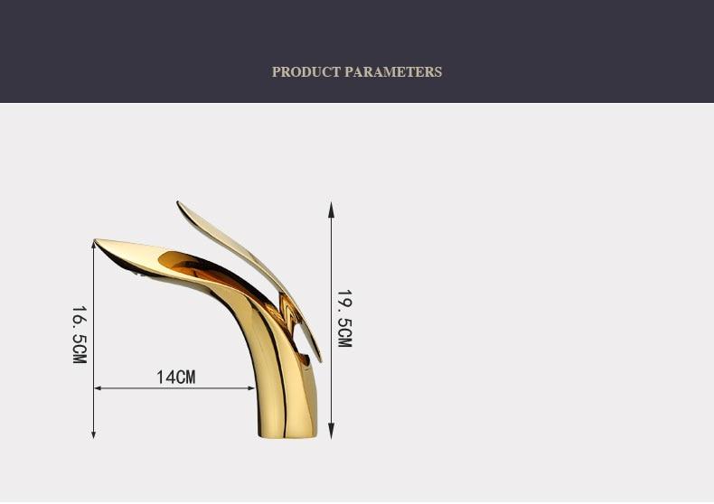 Luxury Curved Bathroom Faucet - Faucet