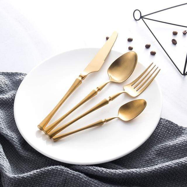Luxury Royale Cutlery Dining Set - Gold - Cutlery Set