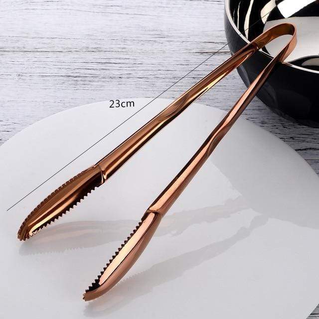 Luxury Stainless Steel Tongs - Rose Gold - Cutlery Set