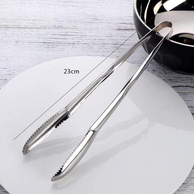 Luxury Stainless Steel Tongs - Silver - Cutlery Set