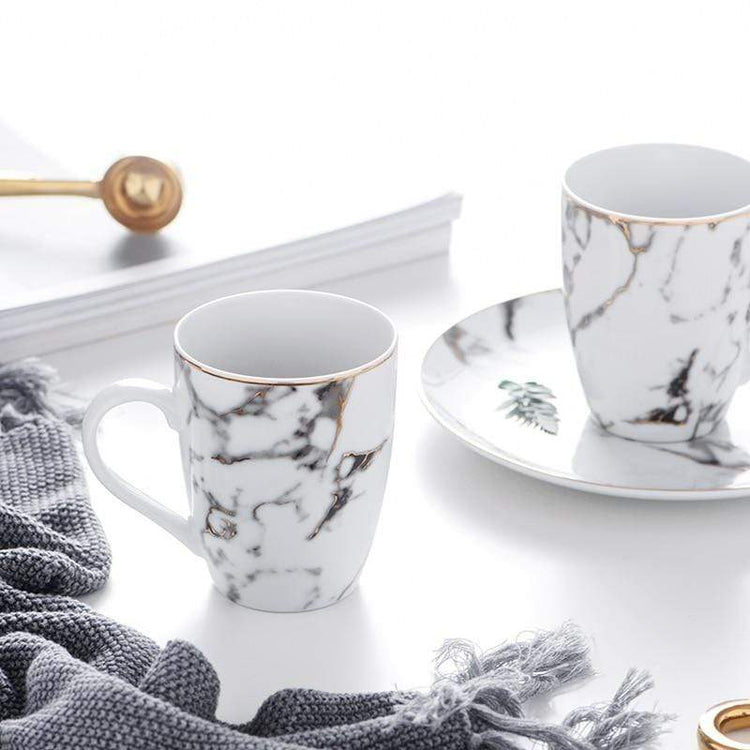 Marble Finish with Gold Inlay Mug - Mug