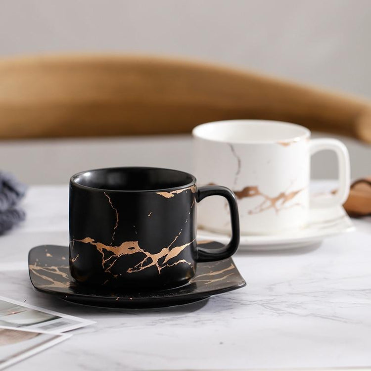 Marble Finish Tea Cup - Mug