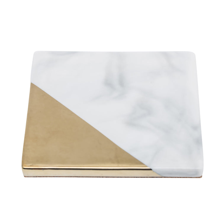 Marble Gold Coasters - Square - Coaster