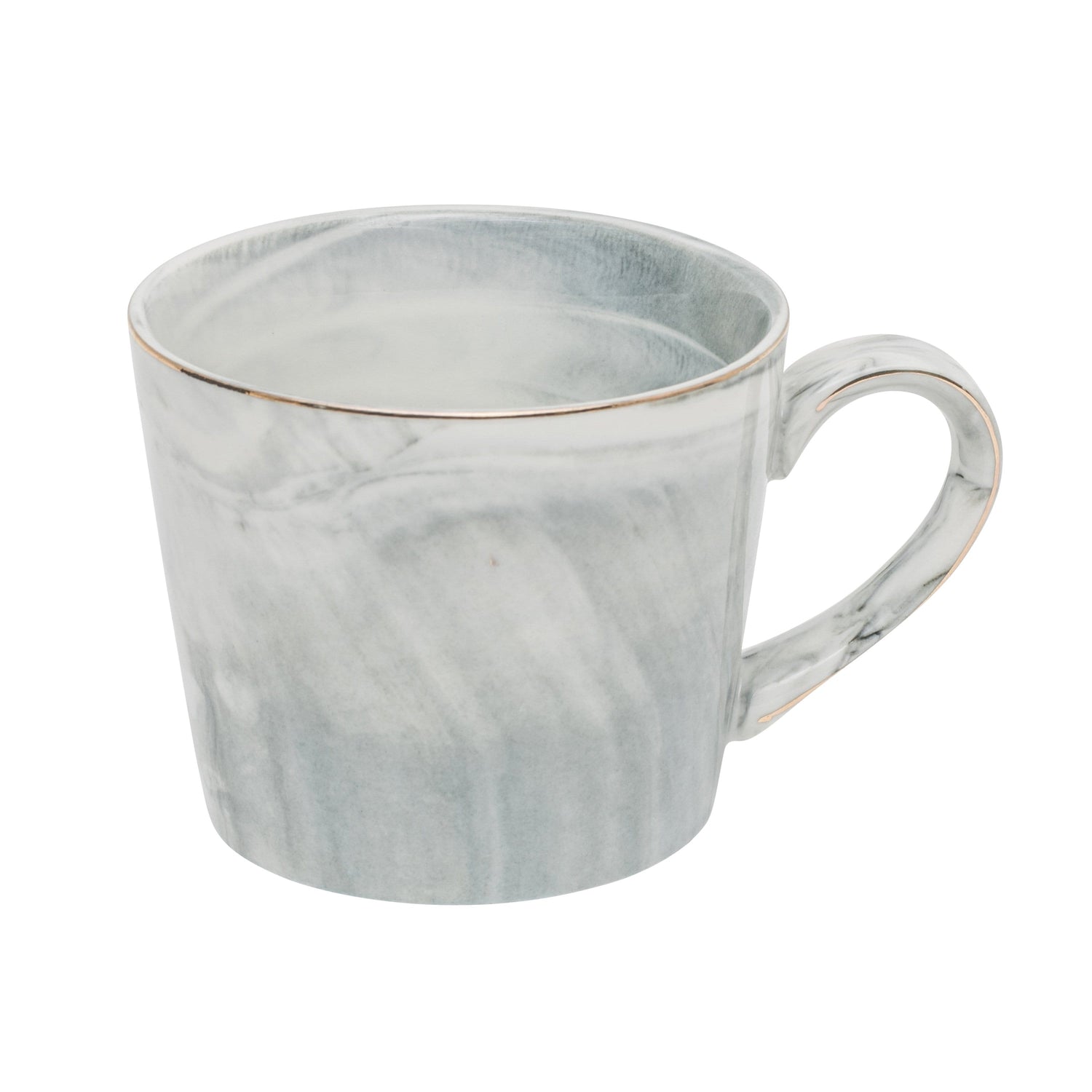 Marble Pattern Coffee Mug - Grey / Set of 2 - Mug