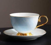 Marble Pattern Tea Cup - Blue - Mug