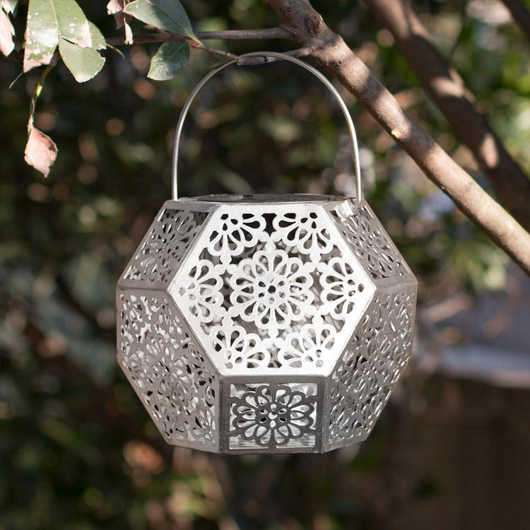 Mehreen Shadow Cast Solar LED Garden Lantern - Solar Light