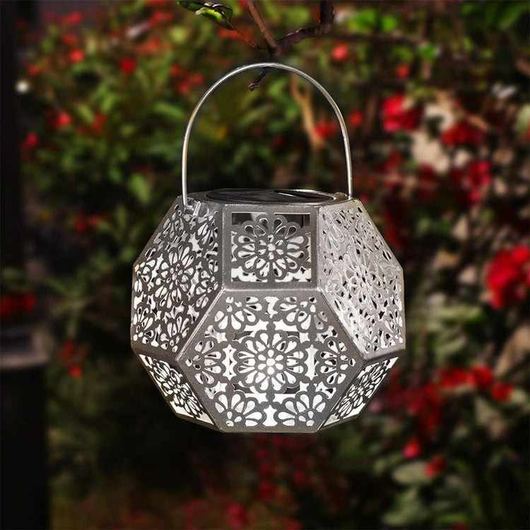 Mehreen Shadow Cast Solar LED Garden Lantern - Solar Light