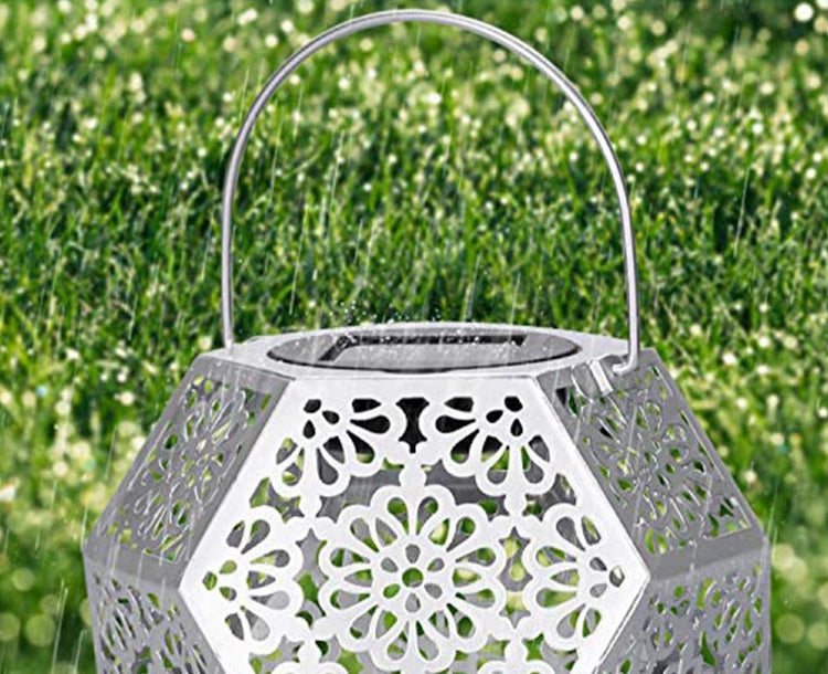 Mehreen Shadow Cast Solar LED Garden Lantern - Solar Light