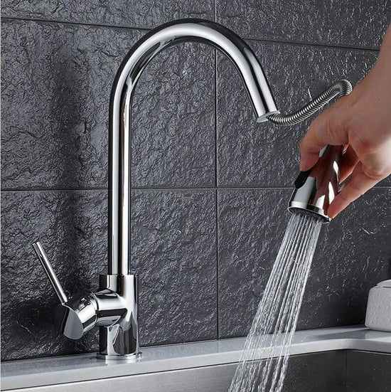 Minimal Pull out Kitchen Faucet - Chrome - Faucet