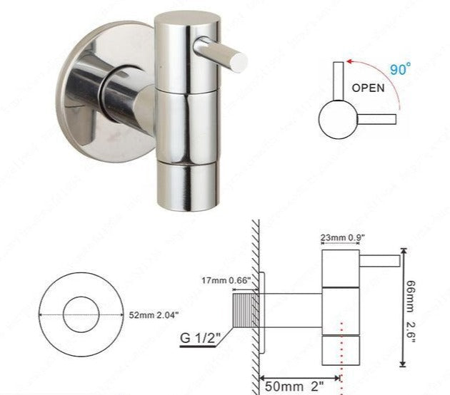 Minimal Wall Mounted Bathroom Faucet - Faucet