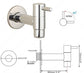 Minimal Wall Mounted Bathroom Faucet - Silver / G1/2 2.8 x 4