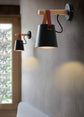 Modern Stylish Wall Mounted Hanging Lampshade - Black - Wall