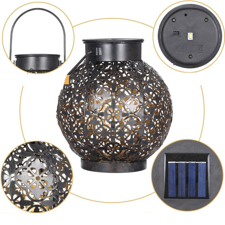 Mubeen Solar LED Garden Shadow Cast Lantern - Solar Light