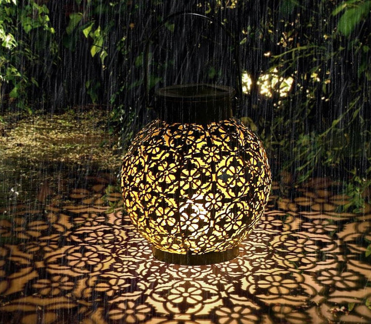 Mubeen Solar LED Garden Shadow Cast Lantern - Solar Light