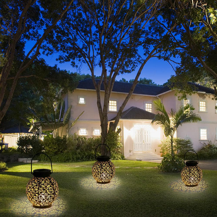 Mubeen Solar LED Garden Shadow Cast Lantern - Solar Light