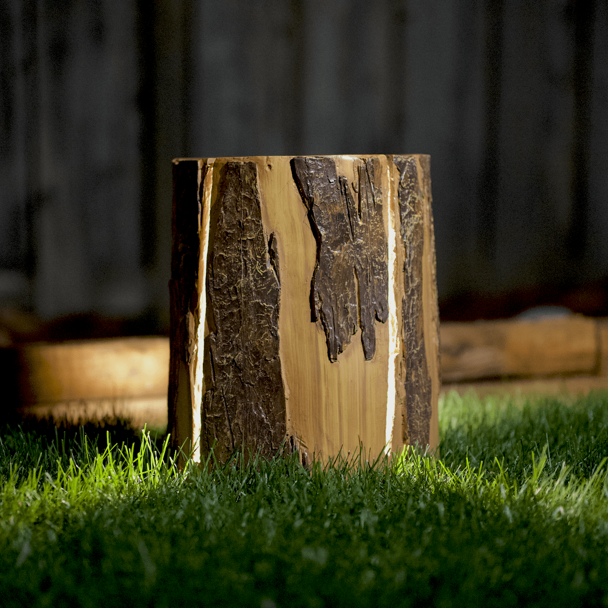 Natural Wood Log Light - Floor Lamp