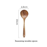 Back to Nature Teak Wood Cooking Ladle Set - Seasoning spoon