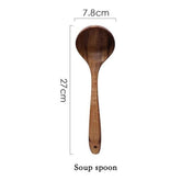 Back to Nature Teak Wood Cooking Ladle Set - Soup spoon - 