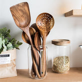 Back to Nature Teak Wood Cooking Ladle Set - Spoons