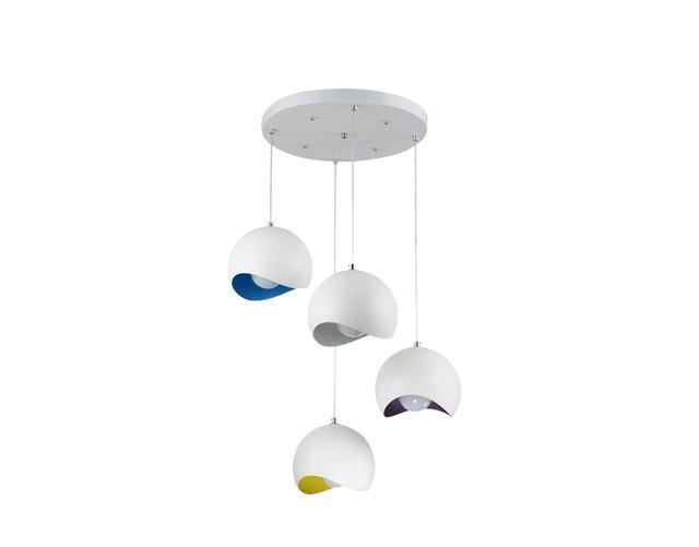 Nira - Artistic Dome Pendant Lamp - 4 Piece Round - Pendant 