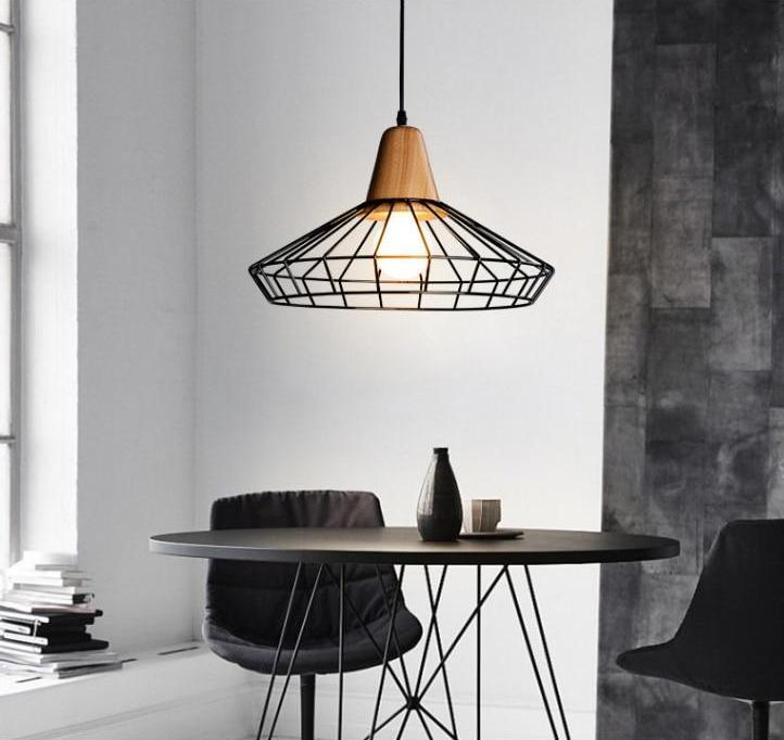 Nordic Contemporary Metal Cage Pendant Lamp - Pendant Lamp