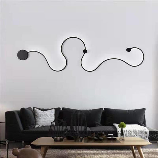 Nordic Curlicue Decorative Wall Light - Wall Sconce