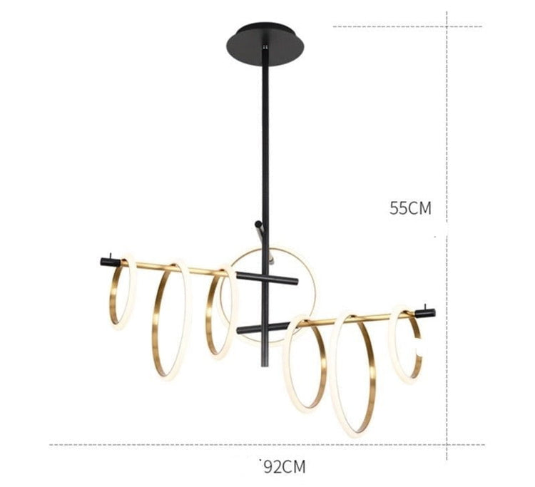 Nordic Magnetic Rings Chandelier (7 rings) - Chandelier