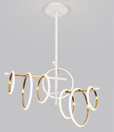 Nordic Magnetic Rings Chandelier (7 rings) - White - 