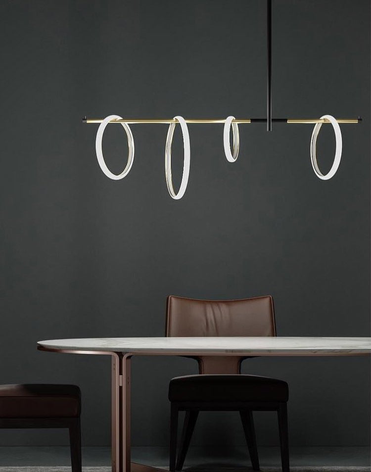 Nordic Magnetic Rings Horizontal Chandelier - Chandelier