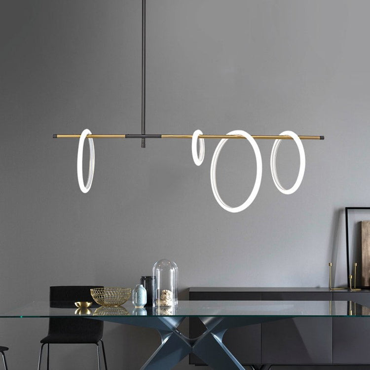 Nordic Magnetic Rings Horizontal Chandelier - Chandelier