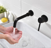 Nordic Minimal Wall mounted Bath Faucet - Black / 5.9 - 
